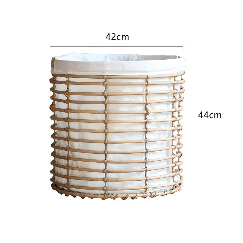 Decorative storage basket with fabric lining Stornfield