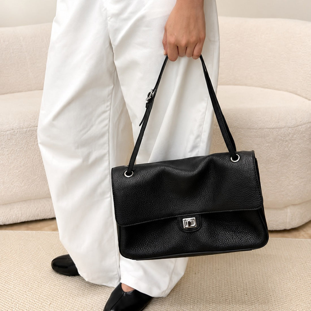 Elegant Leather Shoulder Handbag
