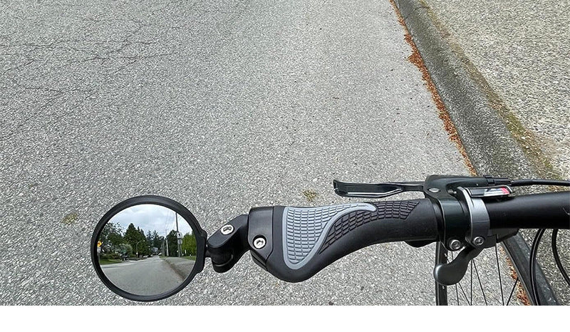 adjustable bicycle bar-end convex safety mirrors with full swivel and anti-glare glass Stornfield