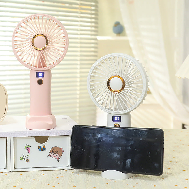 Women's Portable Hand Fan with Energy-Efficient USB Charging Function Stornfield