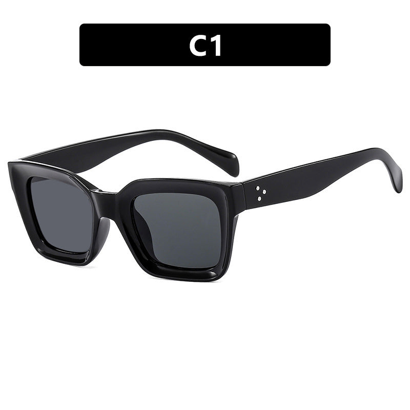 Women's fashionable square sunglasses with narrow frame Stornfield