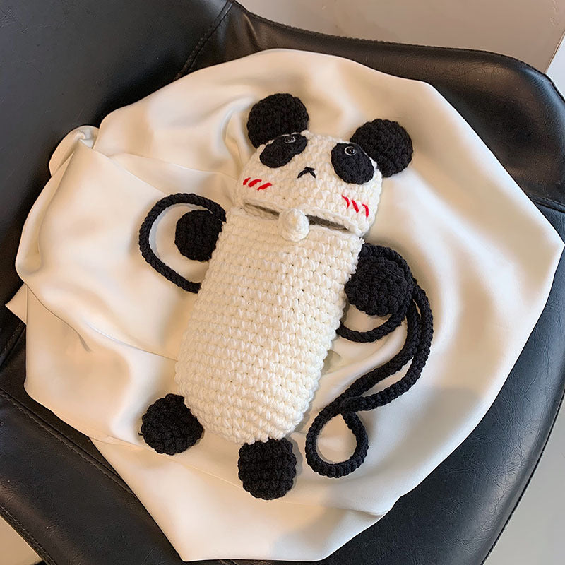 Cute Panda-Themed Crochet Mini Handbag