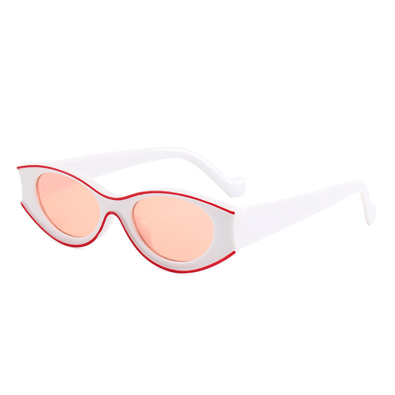 Women's Cat-Eye Sunglasses with Contrasting Frame Design Stornfield