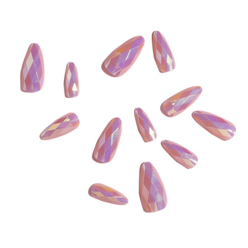 Glamorous Rhinestone-Accent Press-On Nails Stornfield