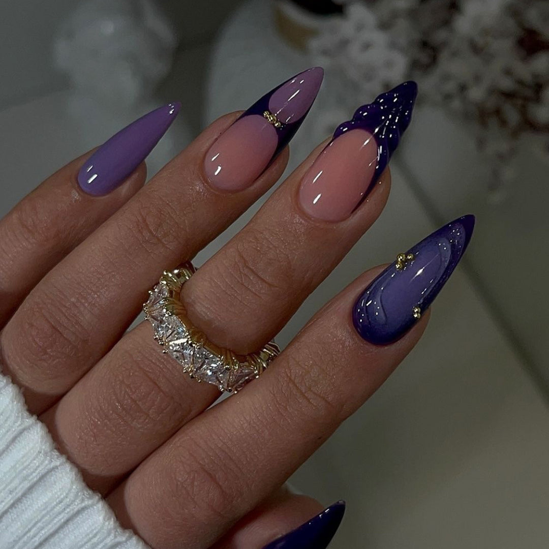 Stylish Stiletto Press-On Nail Set Stornfield