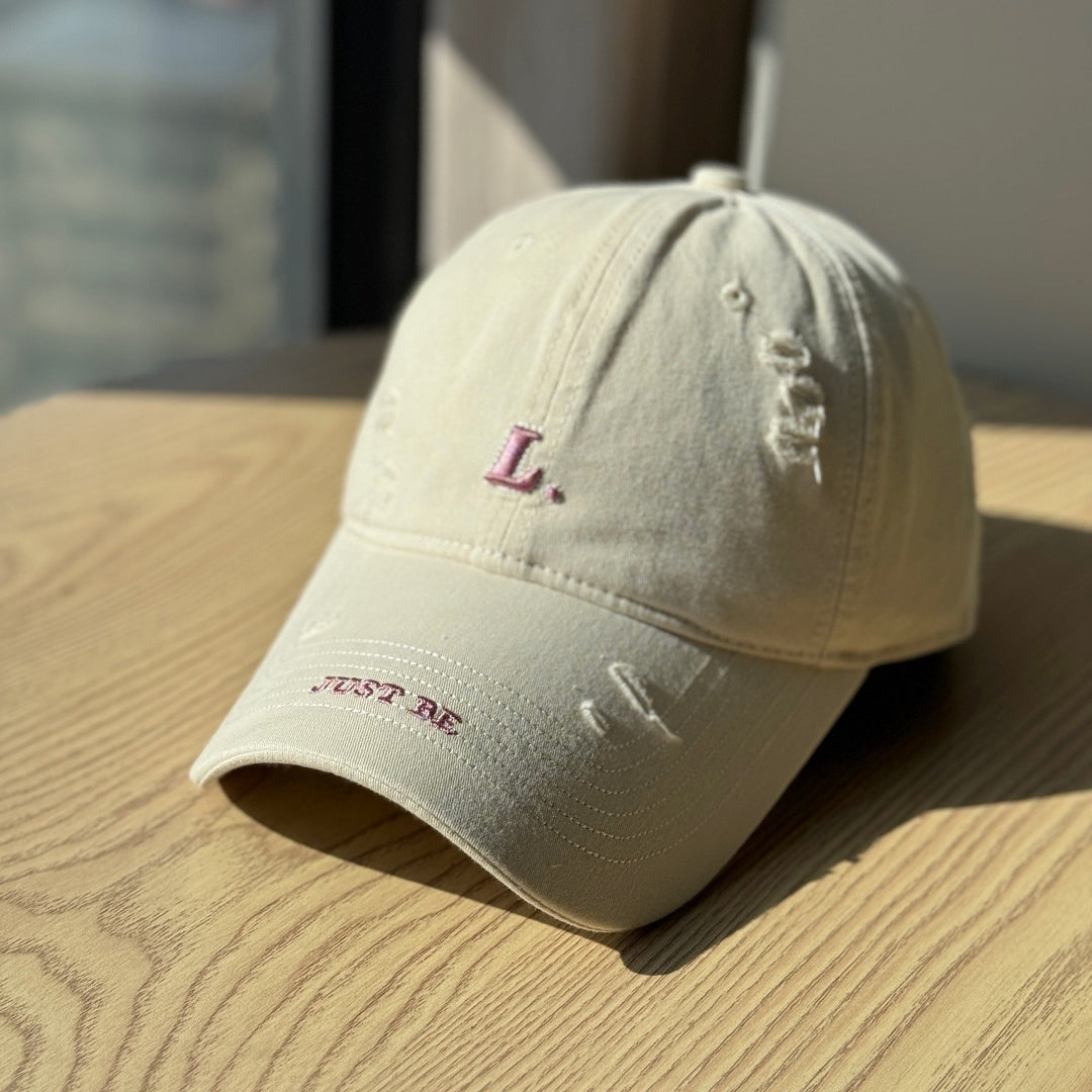 Women's Distressed Cotton Baseball Cap Stornfield