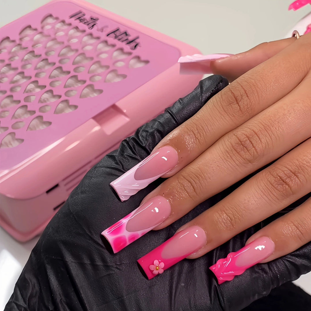 Artistic Floral 3D Press-On Nails Stornfield