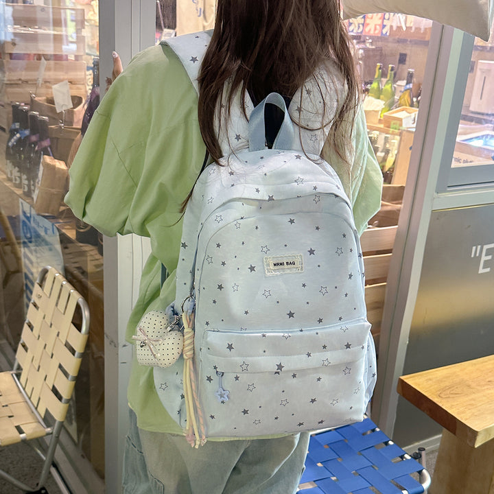 Star-Patterned Casual Backpack Stornfield