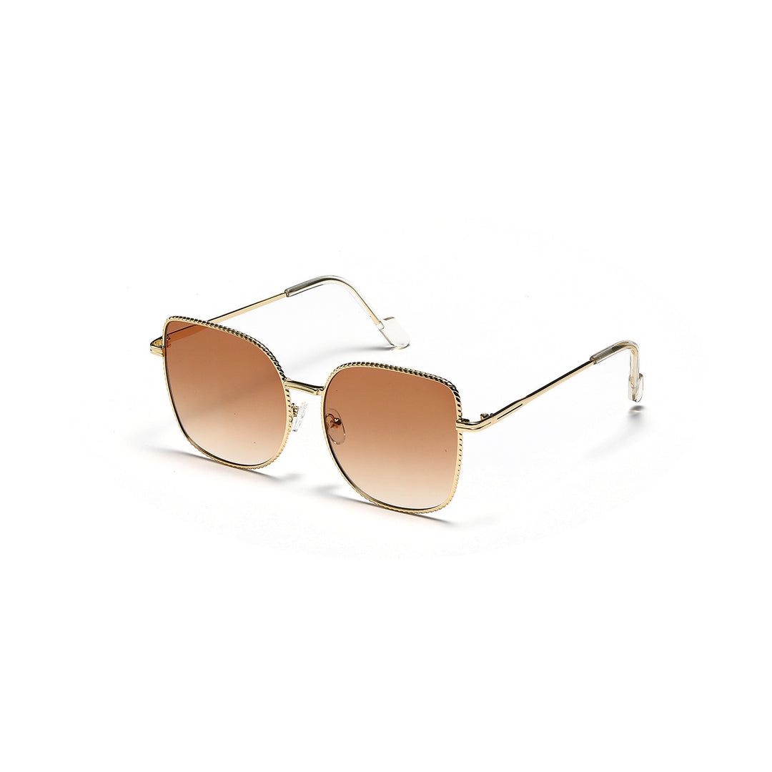 Women's fashionable oversized designer sunglasses with multifaceted frame Stornfield