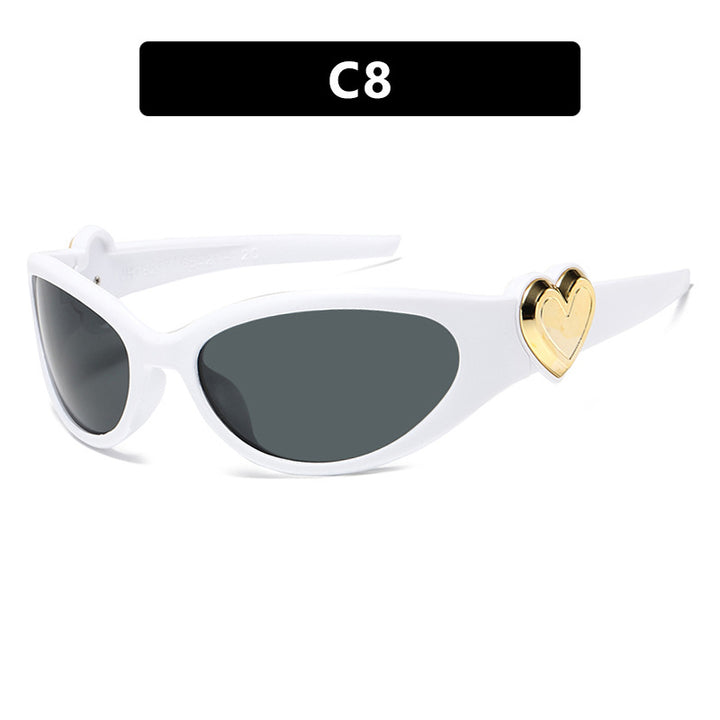 Ladies fashionable sunglasses with heart-shaped detail Stornfield