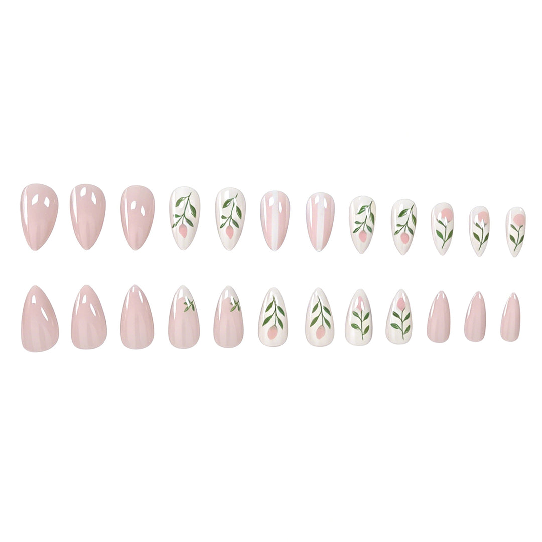 Floral-Inspired Acrylic Nail Art Set Stornfield
