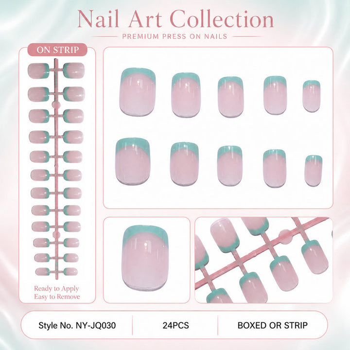 Acrylic nail set with colorful gradients Stornfield