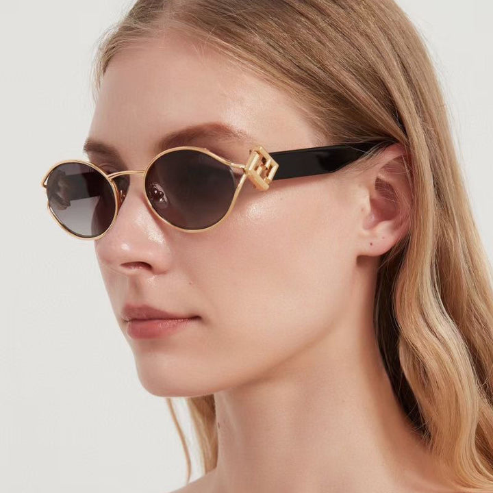 Ladies fashionable sunglasses with elegant metal frame and UV protection Stornfield