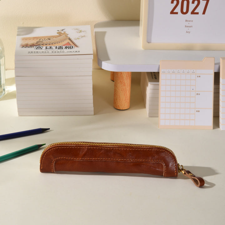 Premium Leather Pencil Case