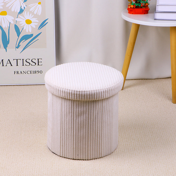 Elegant Upholstered Storage Stool Stornfield