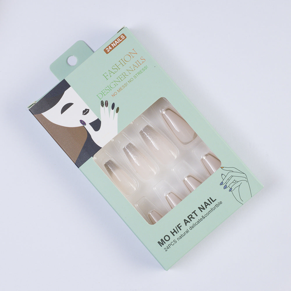 Artificial nails with elegant glitter accents Stornfield