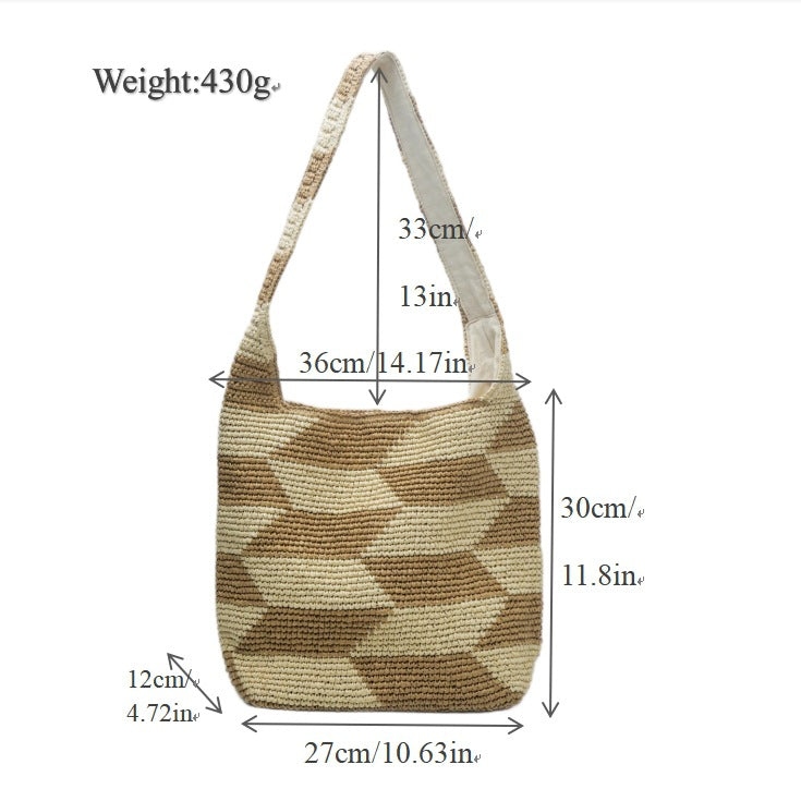 Stylish handbag made of natural weave Stornfield