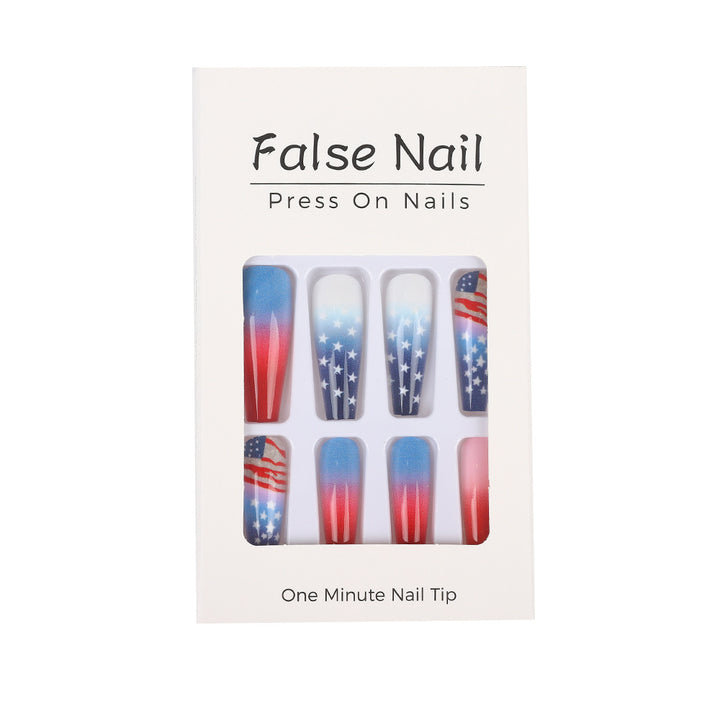Artificial nail set with patriotic design Stornfield