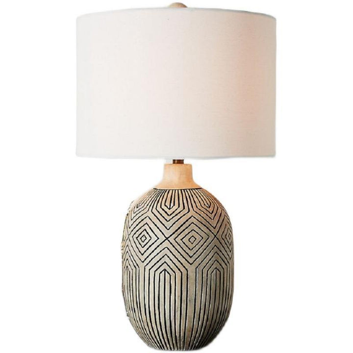 Geometric Ceramic Table Lamp