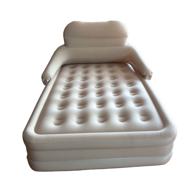 automatic inflation elevated inflatable air bed with upright backrest and integrated pillow supports Stornfield