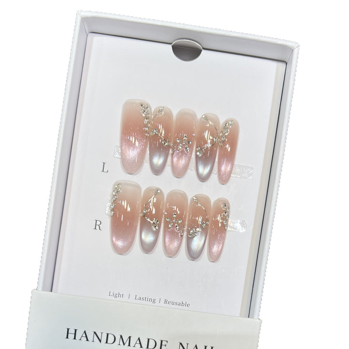 Reusable Elegant Press-On Nail Art Set Stornfield