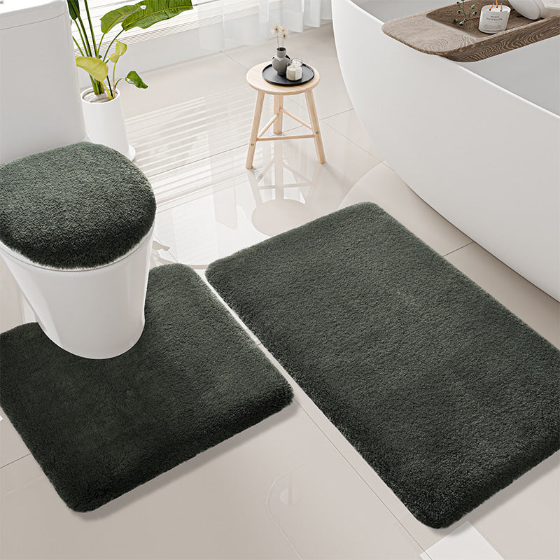Plush Bathroom Mat Set