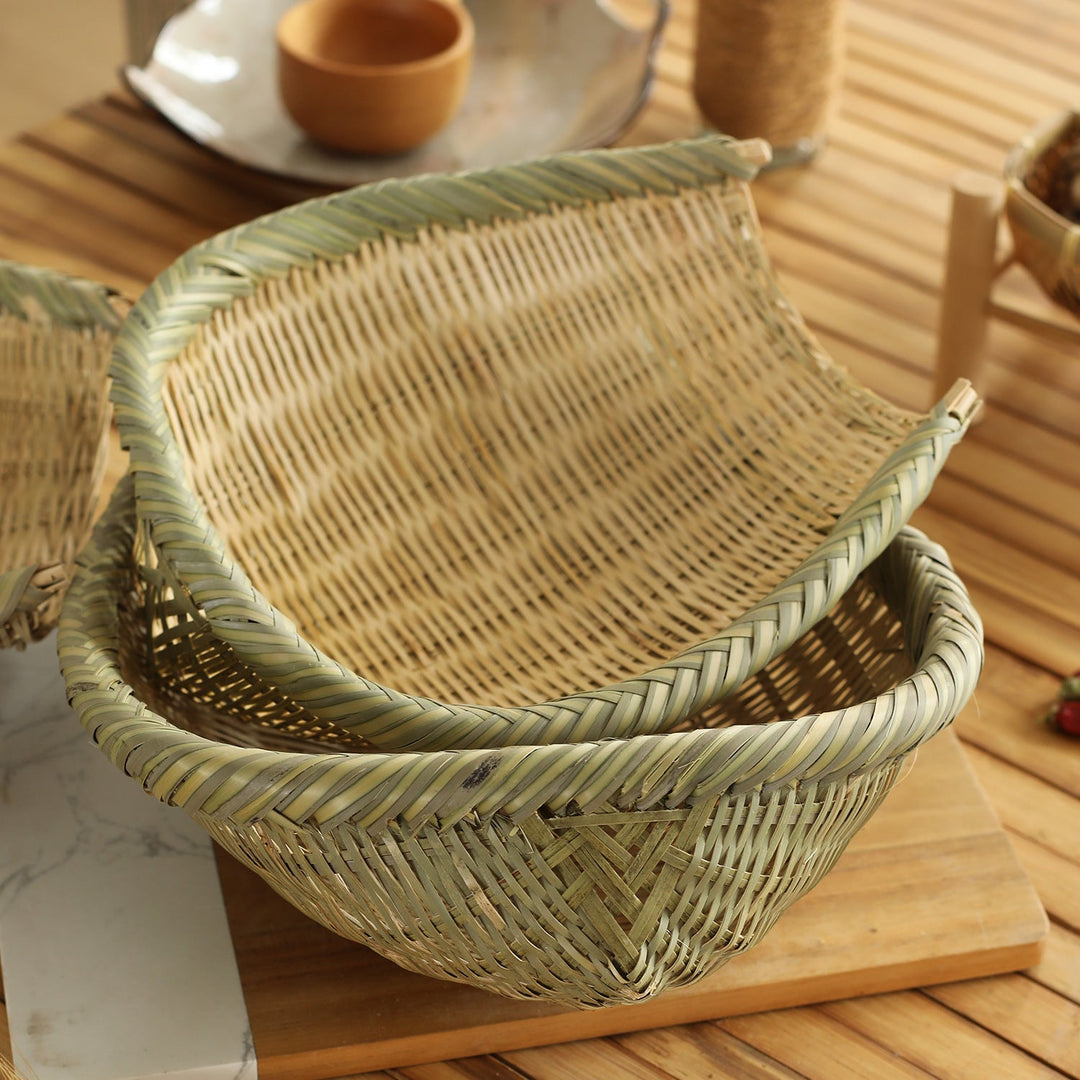 Oval Handwoven Storage Basket Stornfield