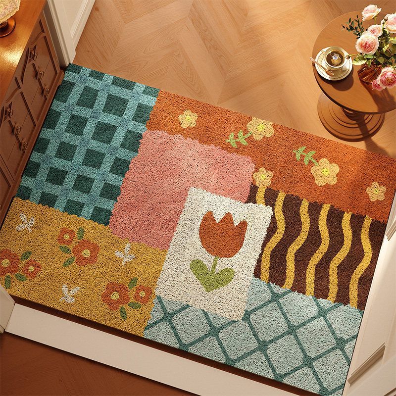 Decorative Floral Entry Mat
