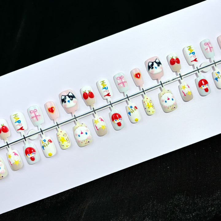 Whimsical Themed Press-On Nail Set