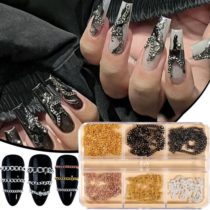 Nail Art Chain Decoration Set