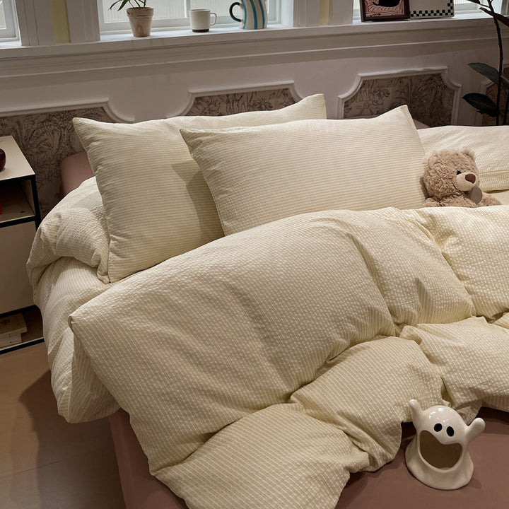 Textured Premium Duvet Cover Set