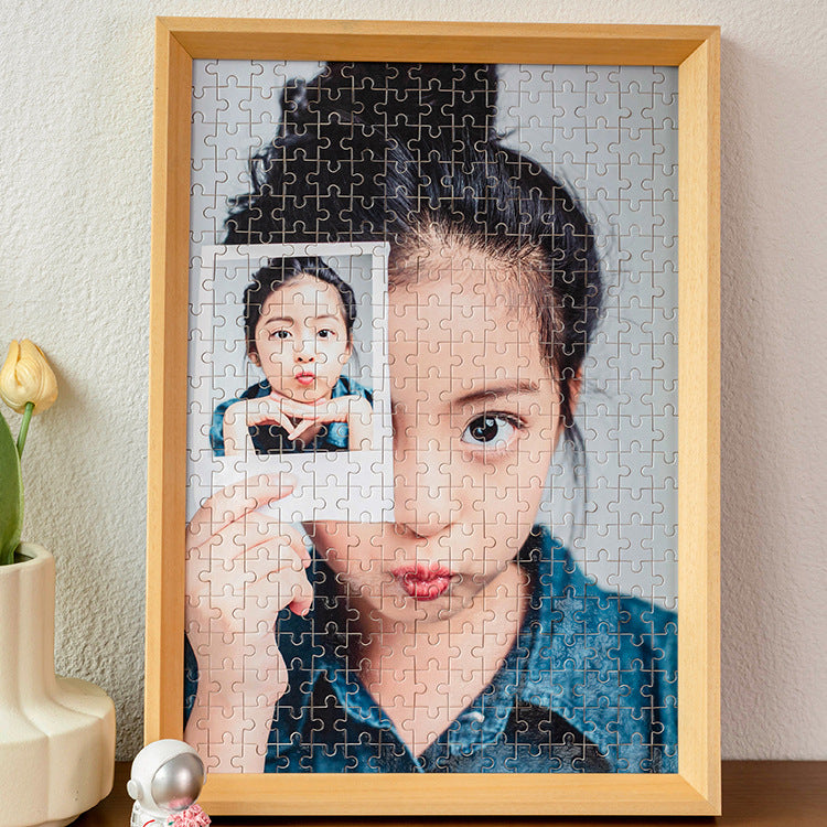 Puzzle Artwork Display Frame for Home Decor