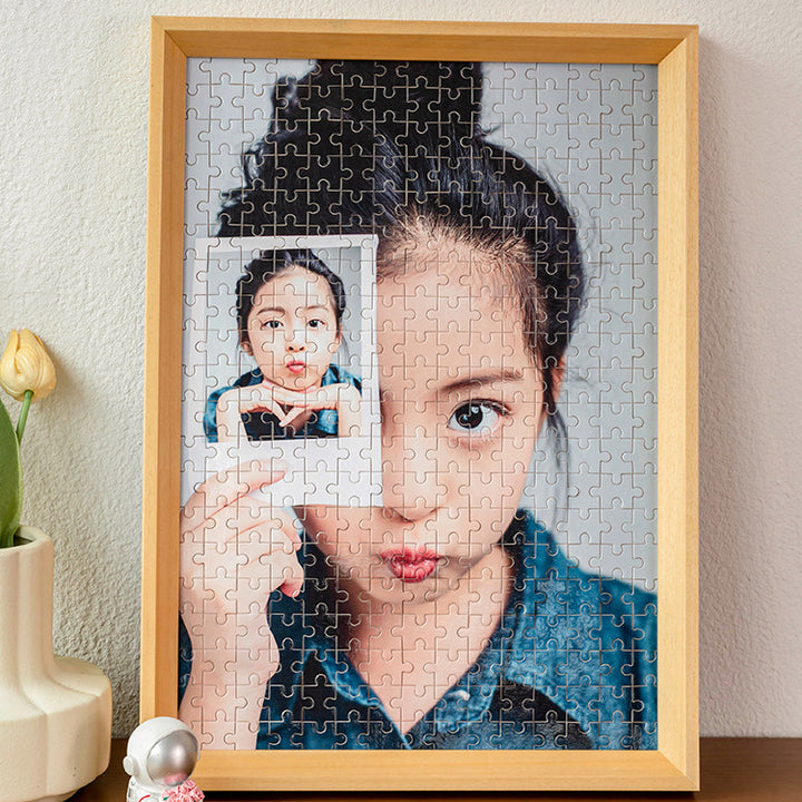 Puzzle Artwork Display Frame for Home Decor