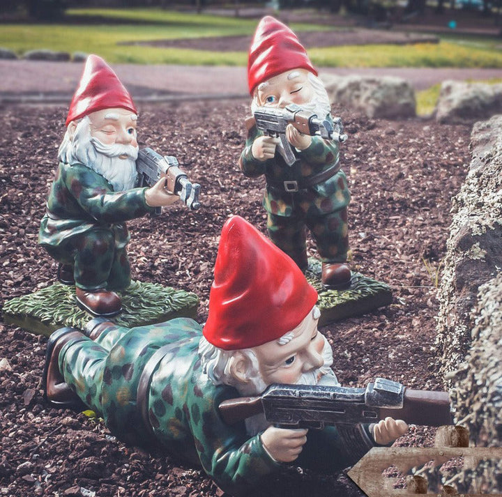 Stornfield | Military Garden Gnome with Camouflage Uniform