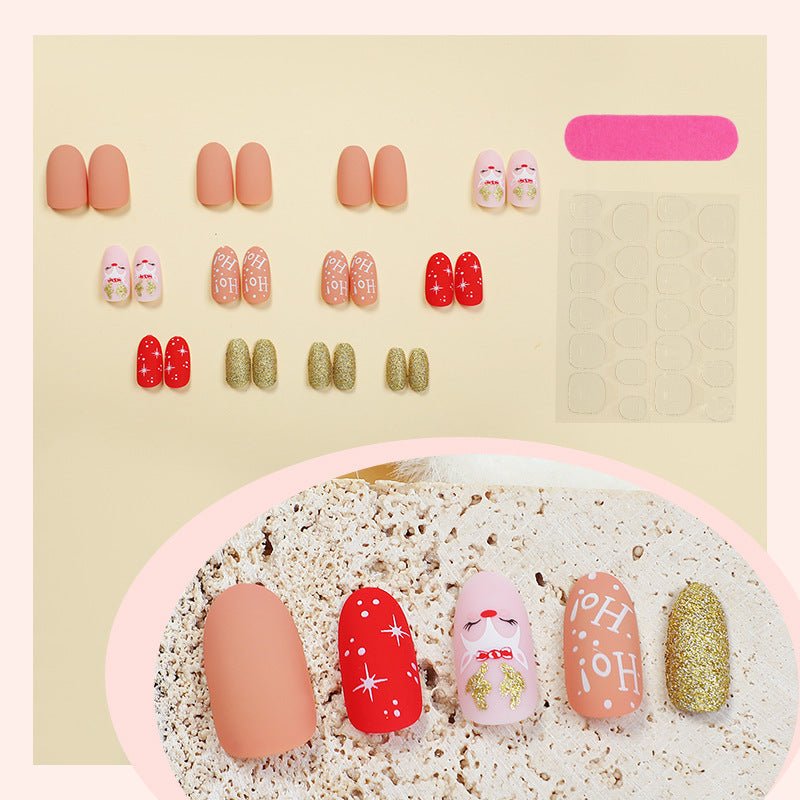 Creative nail art set with festive motifs Stornfield