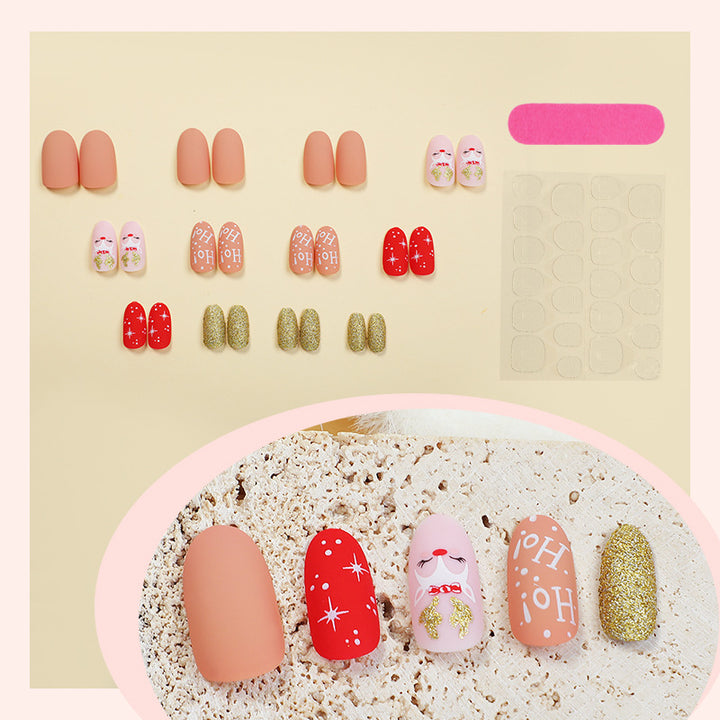 Creative nail art set with festive motifs Stornfield
