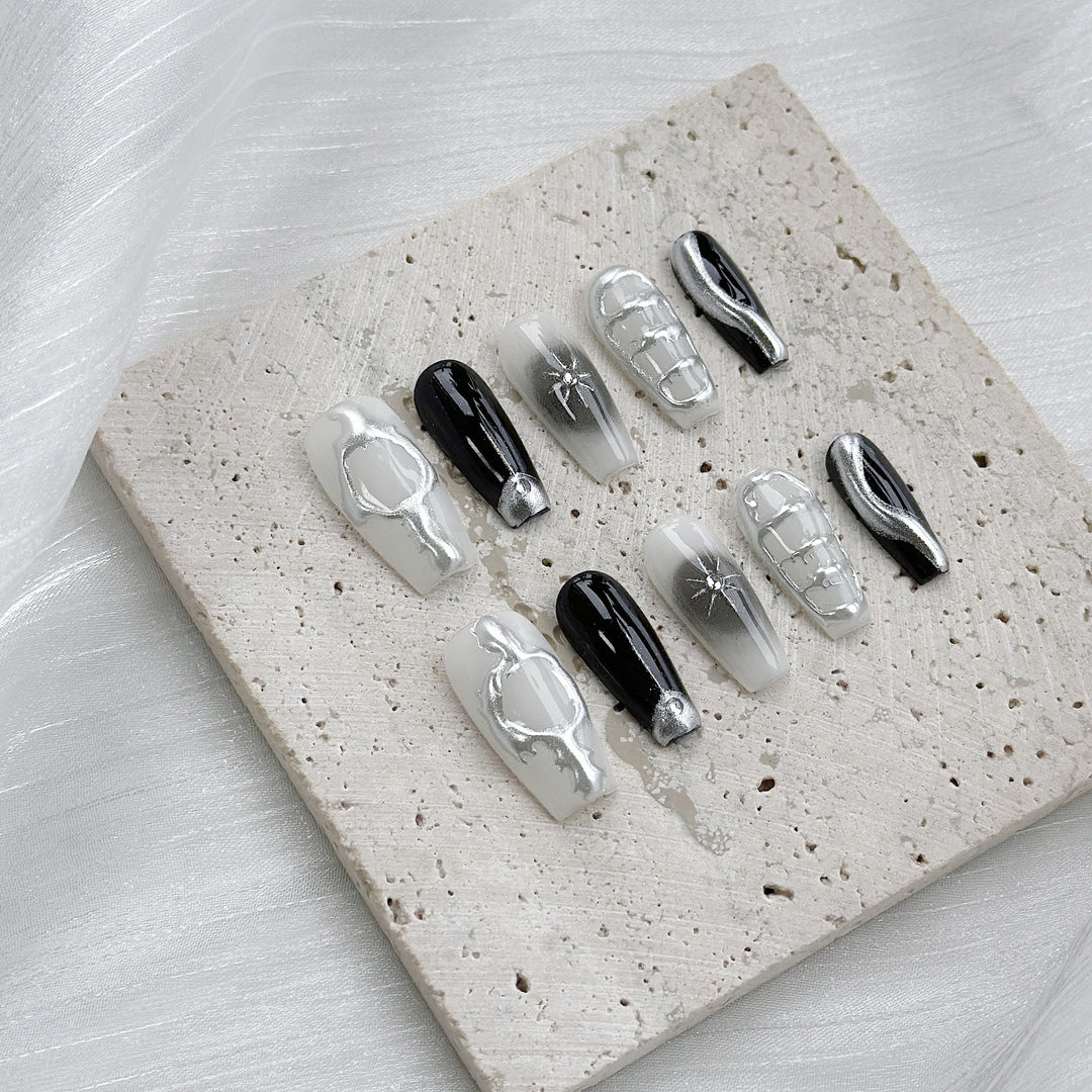 Butterfly-Embellished Press-On Nail Set