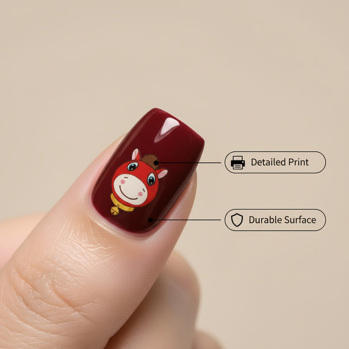 Funny art nails with animal motifs Stornfield