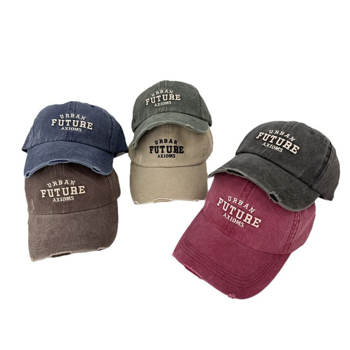 Men's Distressed Cotton Adjustable Baseball Cap Stornfield