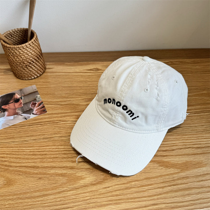 Women's Distressed Cotton Baseball Cap Stornfield