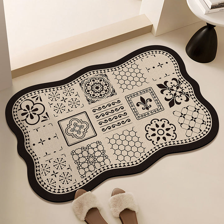 Floral-Printed Bath Runner Stornfield