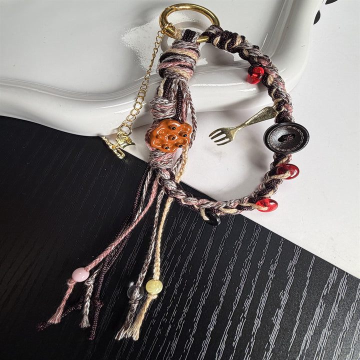 Handmade Beaded Charm Keyring Stornfield