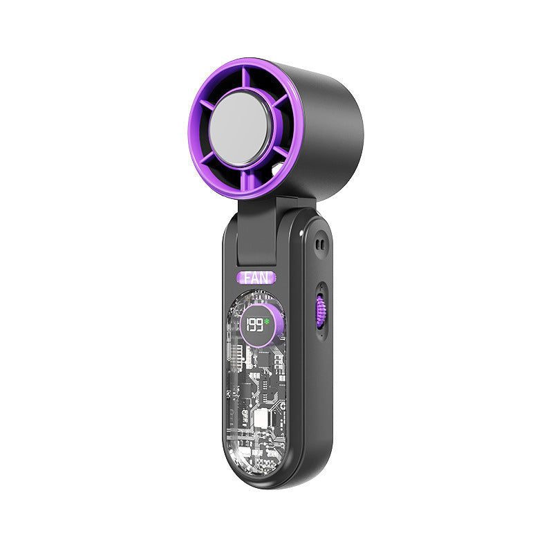 Ladies portable USB fan with integrated temperature display Stornfield