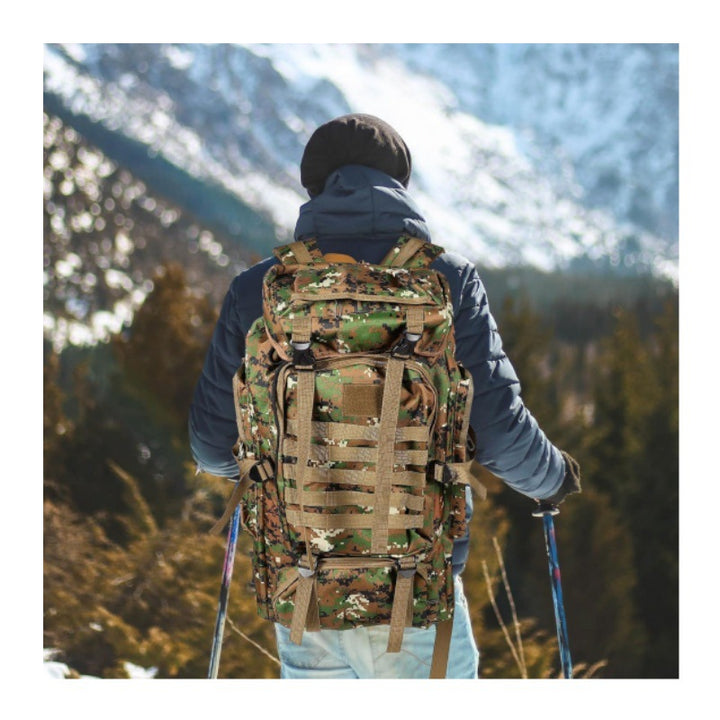 Tactical backpack with modular compartments and breathable back Stornfield