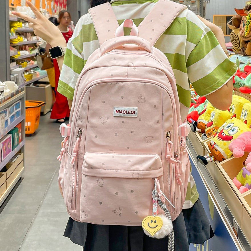Playful Polka Dot Design Backpack Stornfield