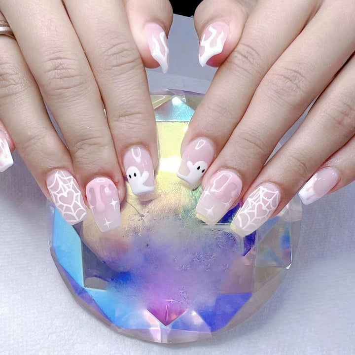 Haunted Ghost-Themed Nail Art Set