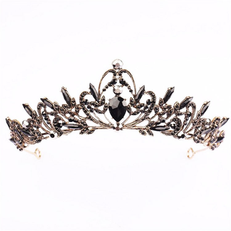 Ladies Elegant Hair Crown with Filigree Crystal Decorations Stornfield