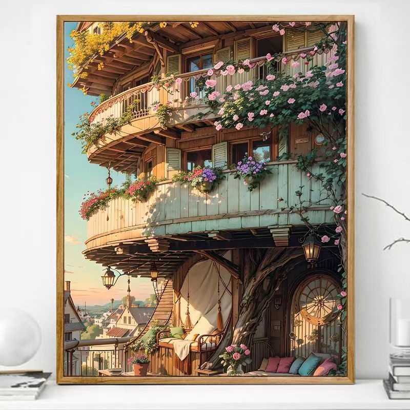 Cozy Balcony Art Print Stornfield