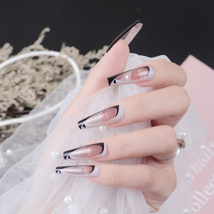 Elegant Stiletto Press-On Nails with Artistic Design Stornfield