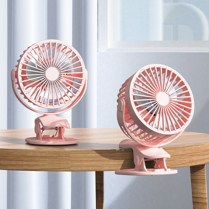 Portable table fan with clip function and quiet operation Stornfield